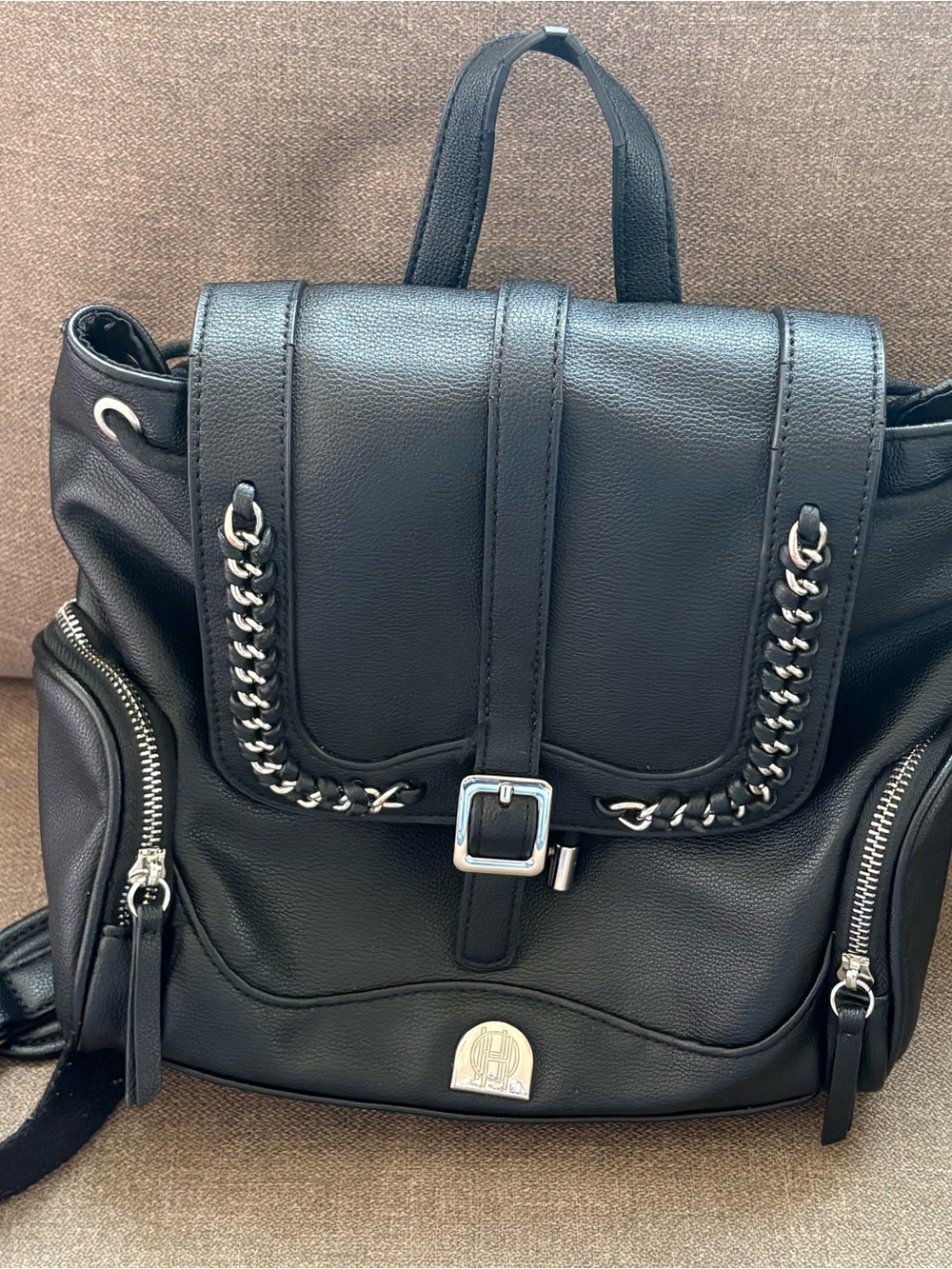 House of Harlow. 1960 Backpack with Chain-Trim Detail. INV25/521